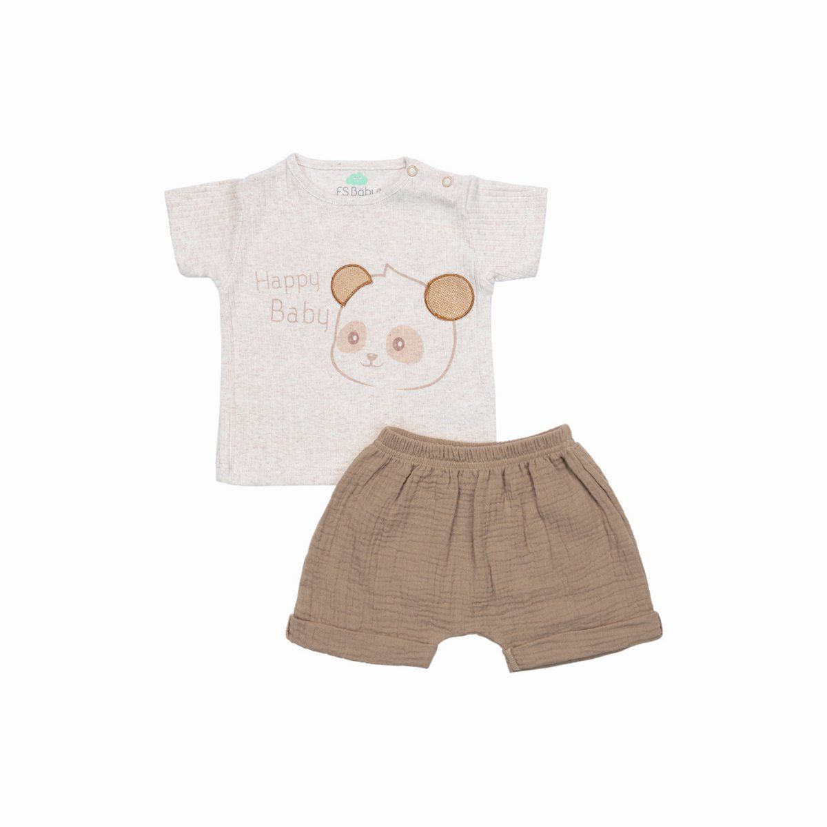 T-shirt + mousseline short Panda