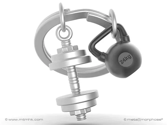 Fitness sleutelhanger Meta(l)morphose