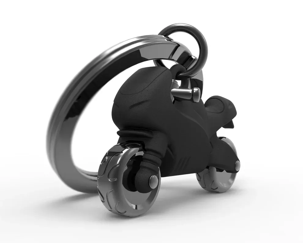Motorbike sleutelhanger Meta(l)morphose