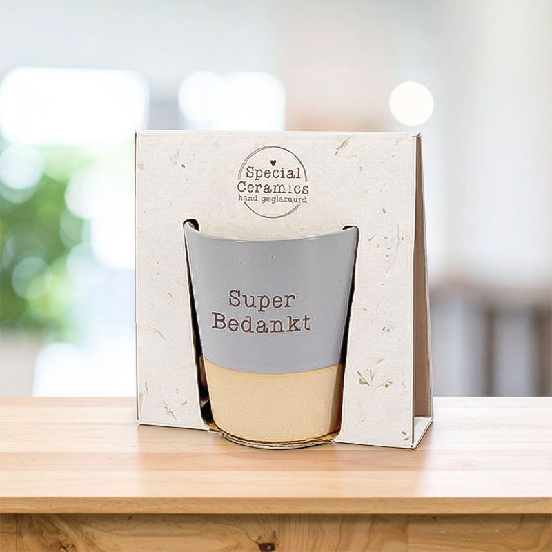 Super bedankt, ceramic mug