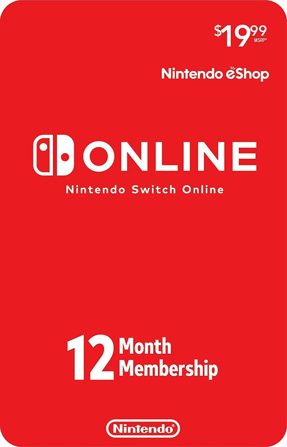 Nintendo Switch Online 12-Month Individual Membership