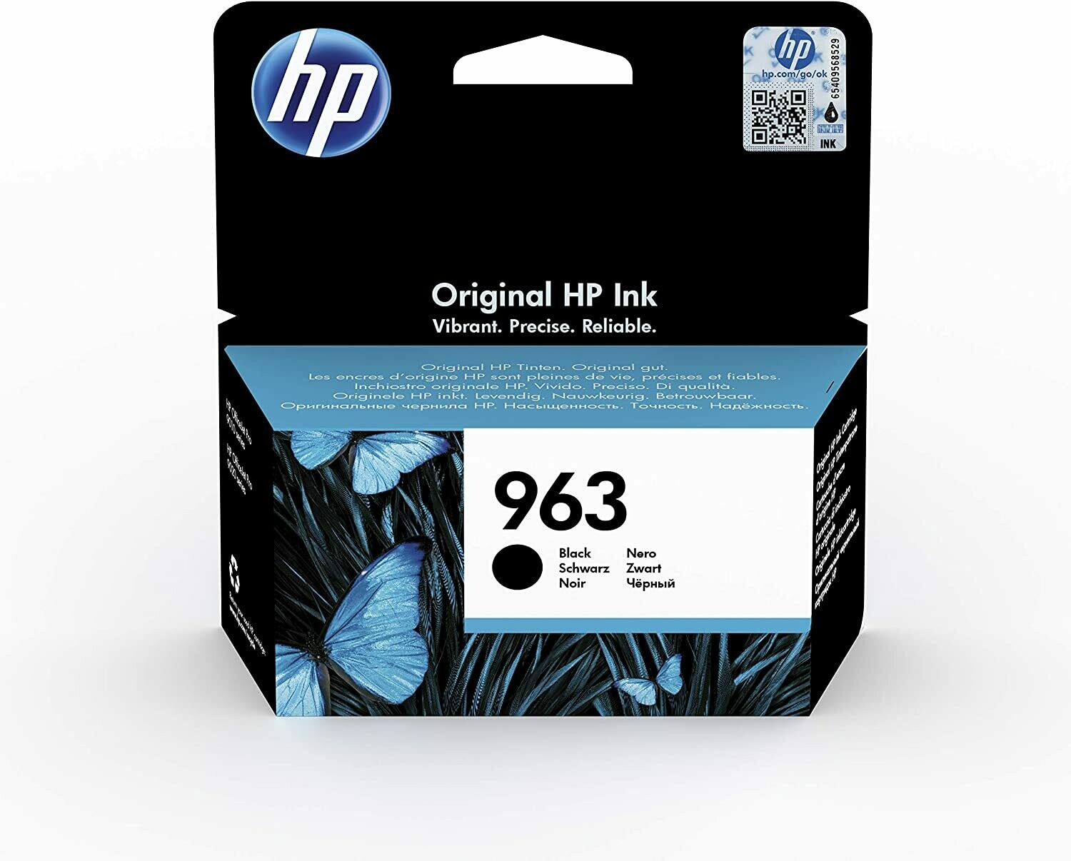 HP 3JA26AE 963 Original Ink Cartridge, Black, Single Pack