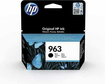 HP 3JA26AE 963 Original Ink Cartridge, Black, Single Pack