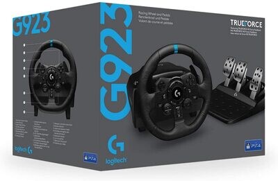 Logitech G923 Racing Wheel and Pedals for PS4 and PS5 and PC