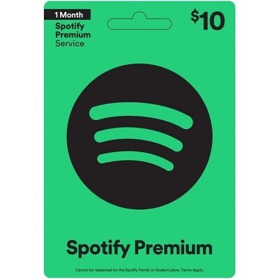 $10 Spotify Premium Gift Card (US)