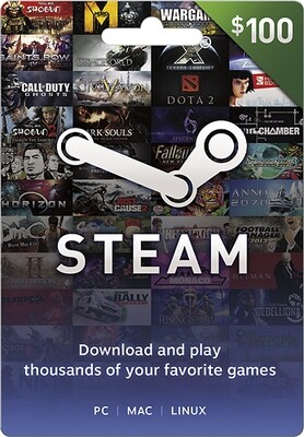 $100 US Global Steam eGift Card