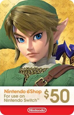 $50 Nintendo eShop Gift Card (US)