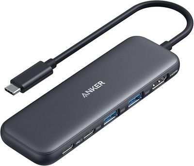 Anker 332 USB-C Hub (5-in-1) with 4K HDMI Display, 5Gbps - and 2 5Gbps USB-A Data Ports
