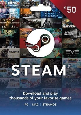 $50 Global Steam eGift Card (US)