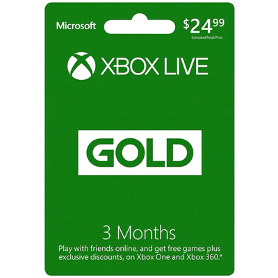 XBOX LIVE Global 3 Month Gold Membership