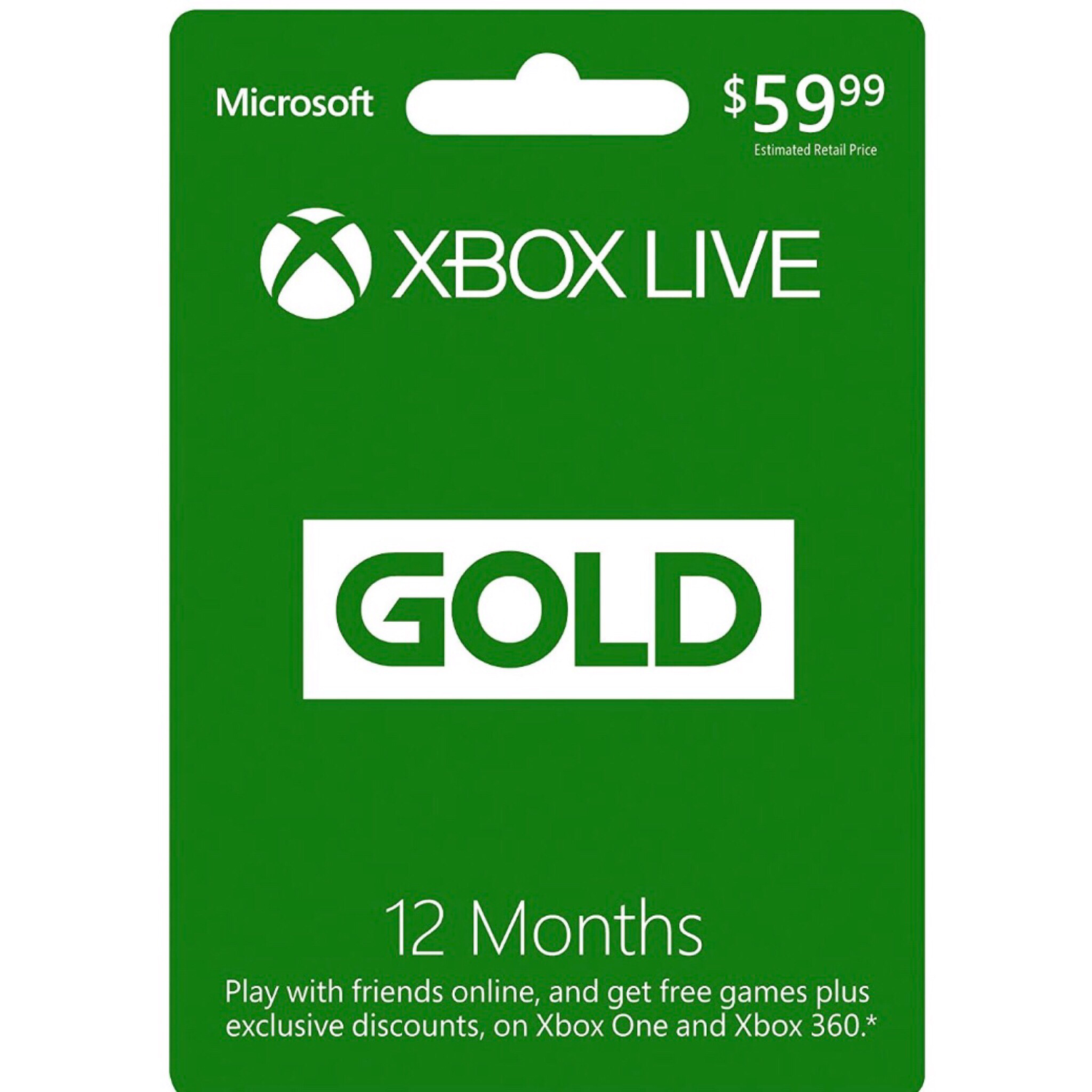 XBOX LIVE Global 12 Month Gold Membership