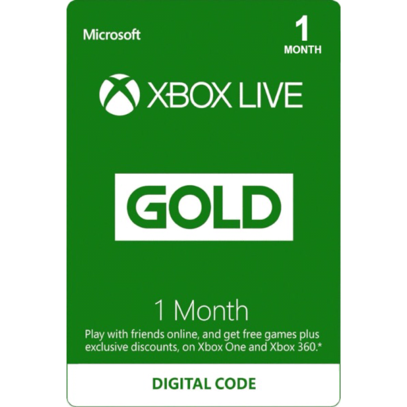 XBOX LIVE Global 1 Month Gold Membership