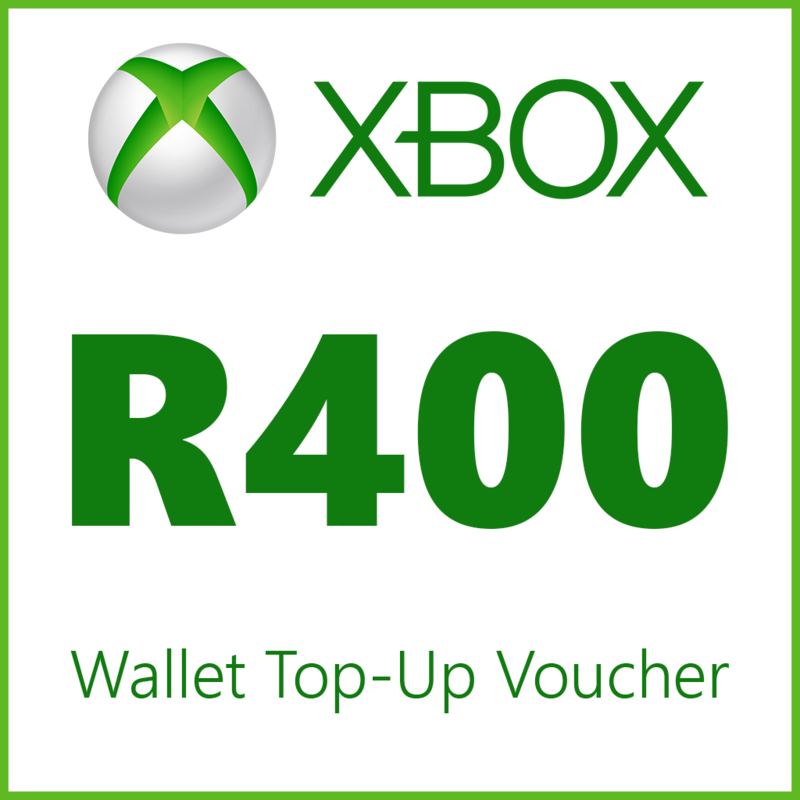 R400 Xbox Live Top Up Voucher RSA