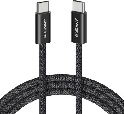 Anker Zolo USB C Cable, Braided and Dirt-Free Type C Fast Charging Cable
