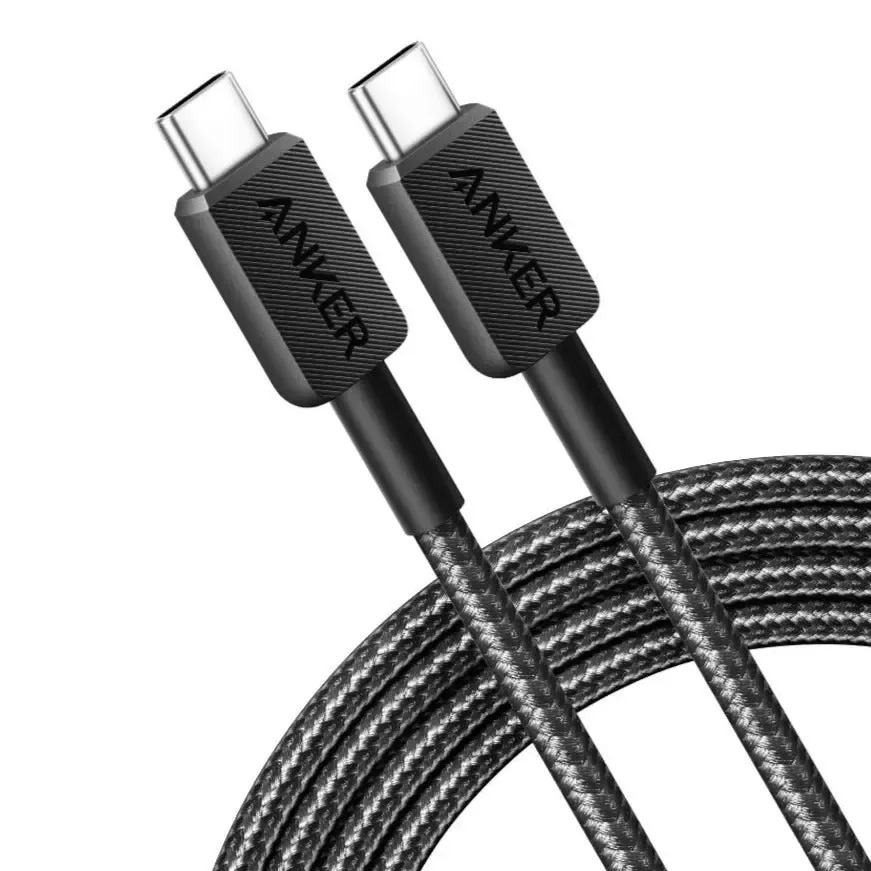 Anker 322 USB C to USB C 60W Charging Cable (3ft Braided)