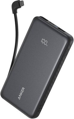 Anker Zolo Powerbank 10000mAh 22.5W Fast Charging Power Bank with Built-in USB-C Cable
