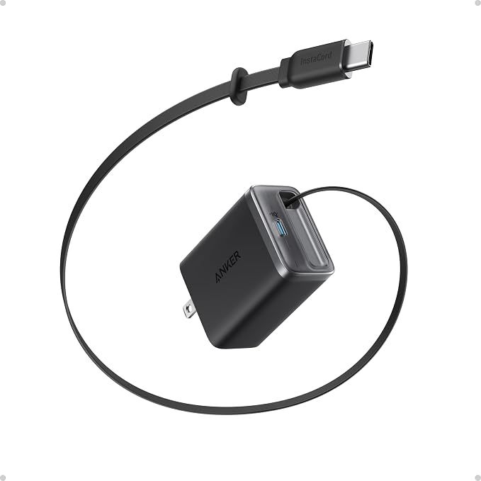 Anker Nano Retractable USB C Charger Block, Compact 35W Phone Charger