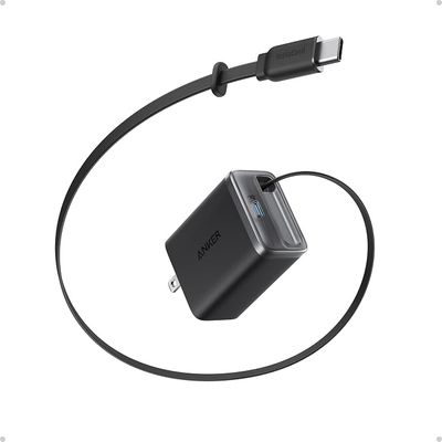 Anker Nano Retractable USB C Charger Block, Compact 35W Phone Charger