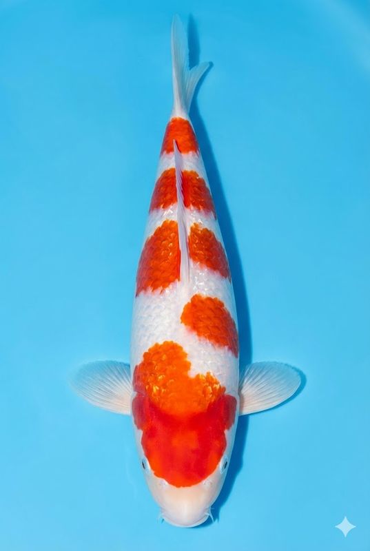 Karp Koi Kohaku 44cm