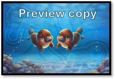 A3 Gaygaa the budhanbang Laminated Print  (Story image) $9.95 each