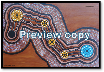 A3 Gaygaa the budhanbang Laminated Print  (artwork image) $9.95each