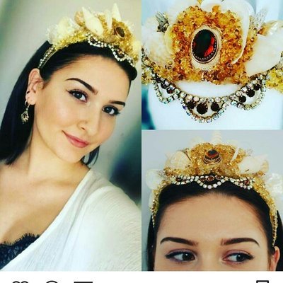 Gold and brown crown