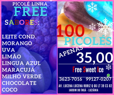 PICOLÉ 40g  (FREE) e (Extra-Sabor)