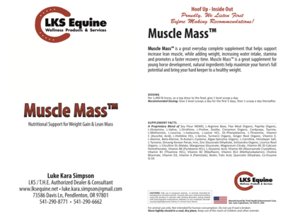 Muscle Mass - Custom Blend Upto 4 adds
