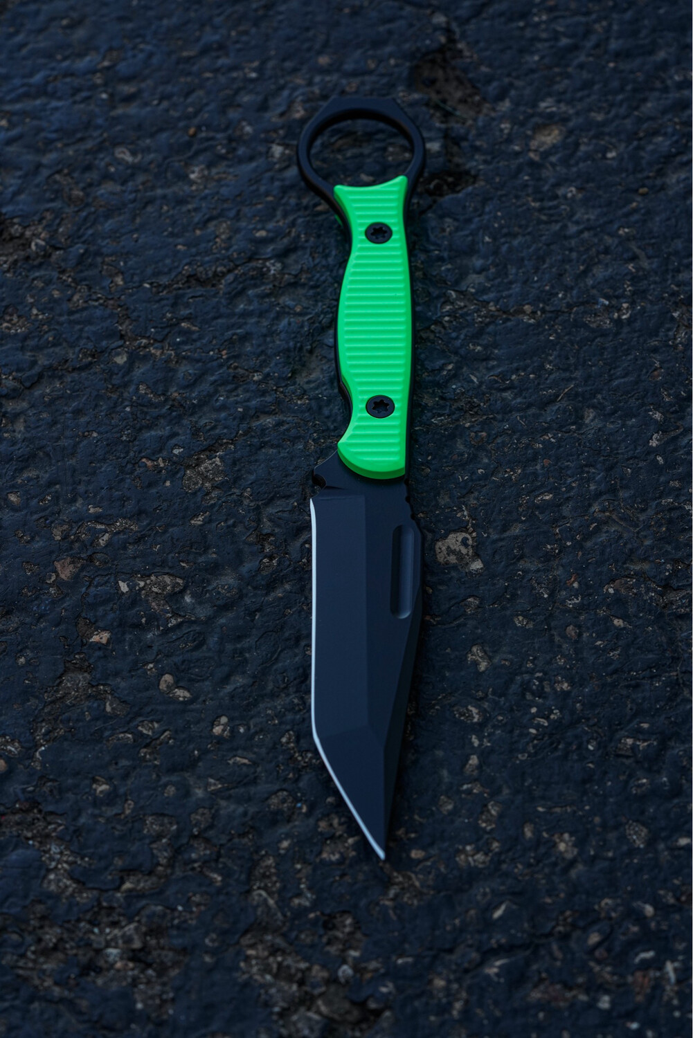 Instinct Tanto - Midnight Black/Lime Green