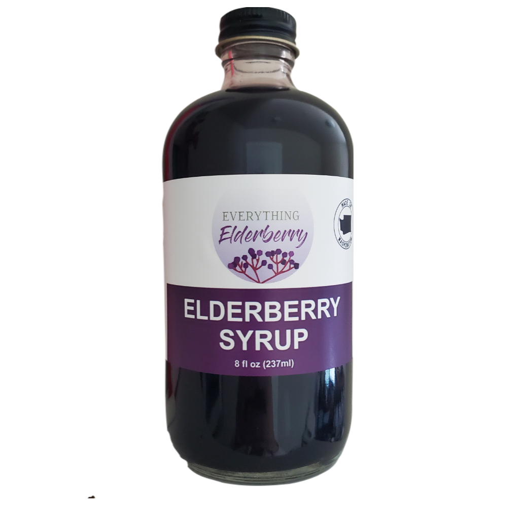 8oz Elderberry Syrup (perfect as a drink mixer!)