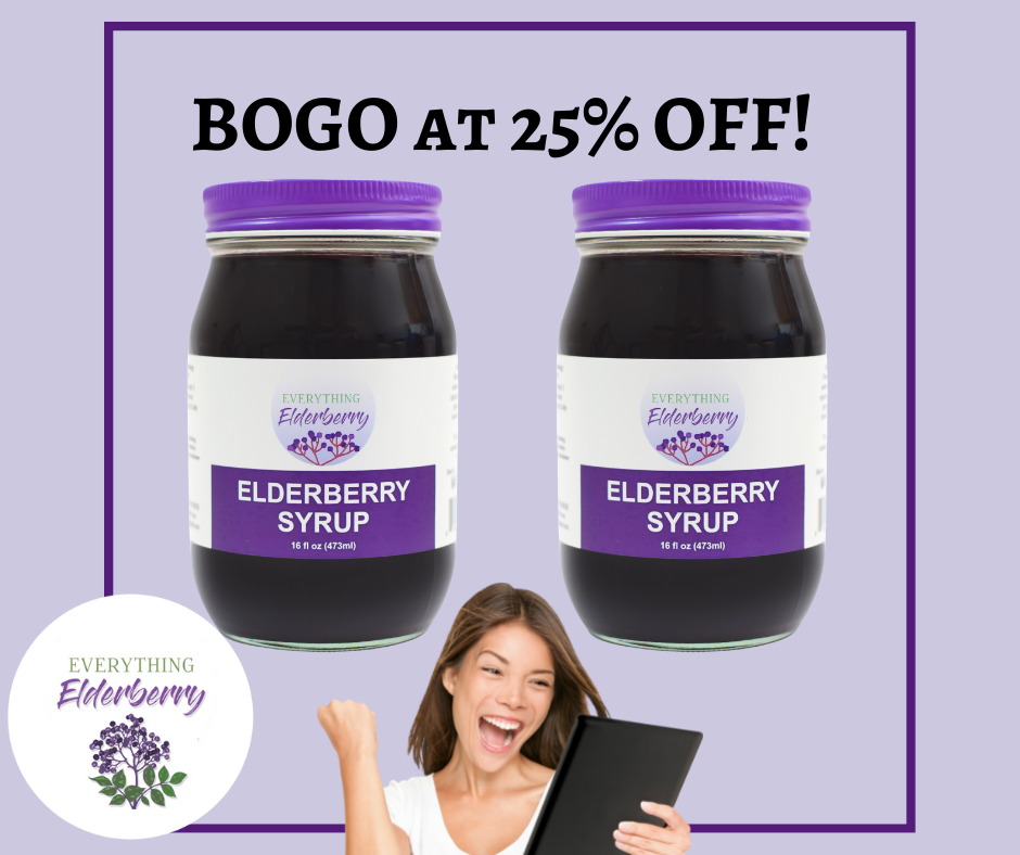 16oz Elderberry Syrup - BOGO 25% OFF