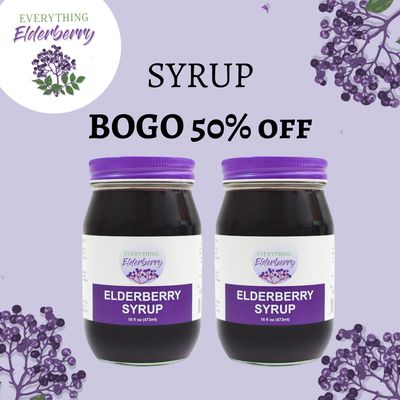 Elderberry Syrup - BOGO at 50% (total of 2 syrups for $35.99)