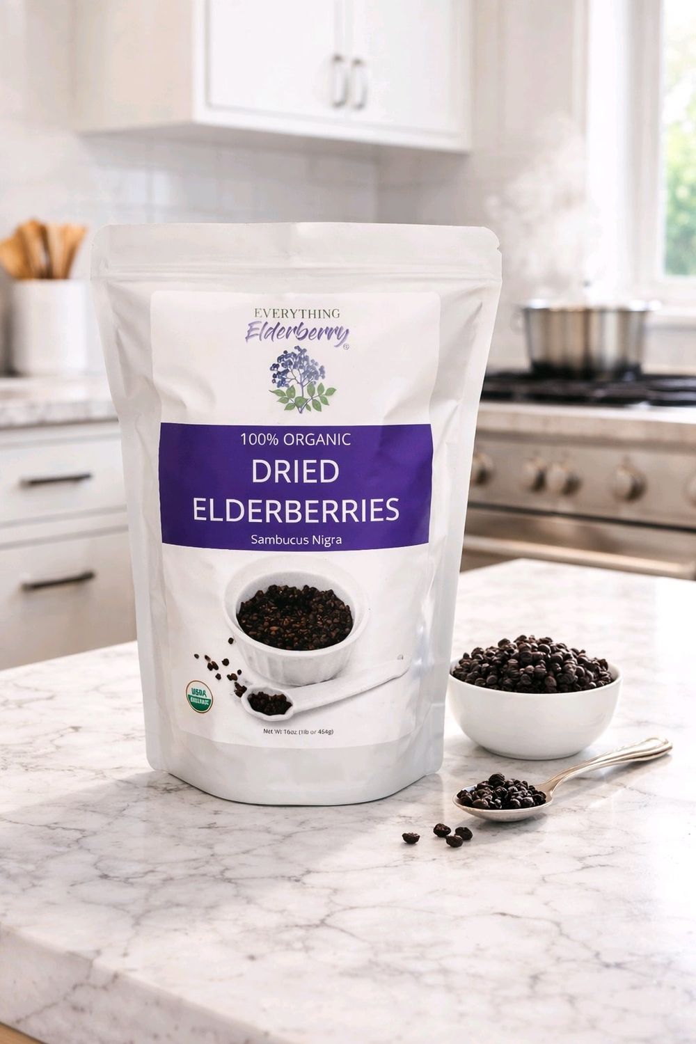 Organic Dried Elderberries