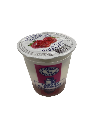Yaourt et dessert au lait de vache Fraise "La Ferme de Viltain"