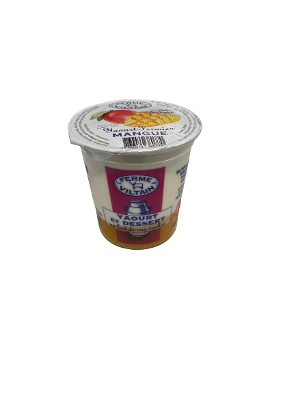 Yaourt et dessert au lait de vache Mangue "La Ferme de Viltain"