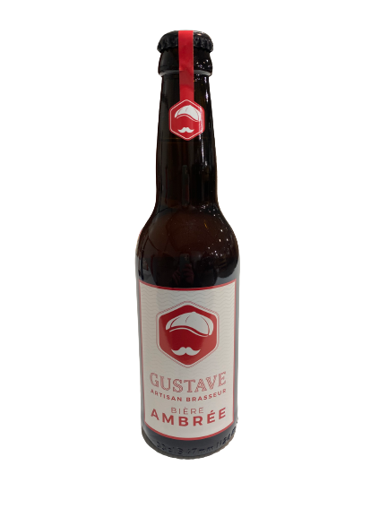 Bière Ambrée "Gustave" - 33 cl