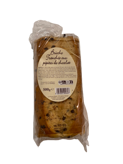 Brioche tranchée aux pépites de chocolat « La Fournée Dorée »