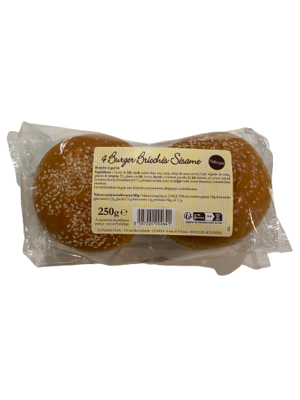 Burgers briochés sésame x4 « La Fournée Dorée »
