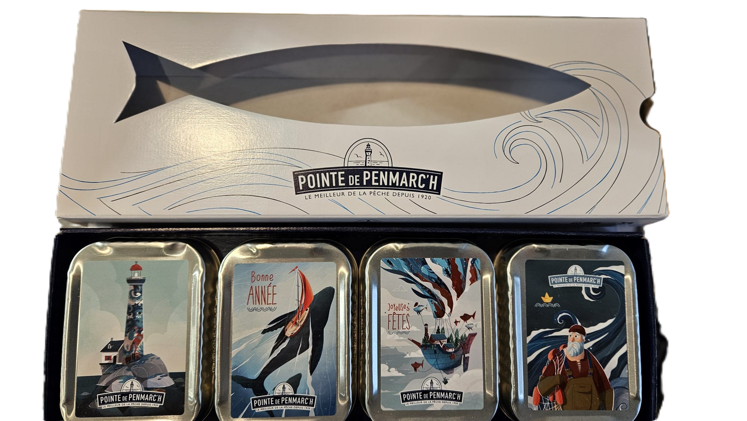Coffret de 4 boîtes de sardine Spéciale Fête