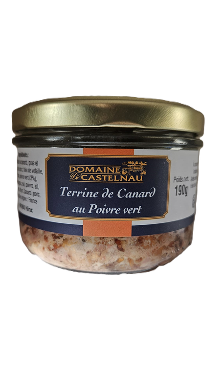 Terrine de canard au poivre vert -190g