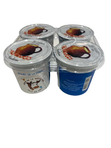 Yaourt nature x4 "Ferme de la Vieille Rue"