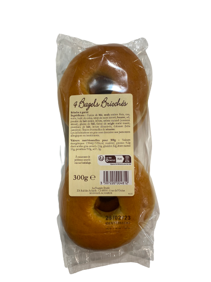 Bagels briochés x4 « La Fournée Dorée »