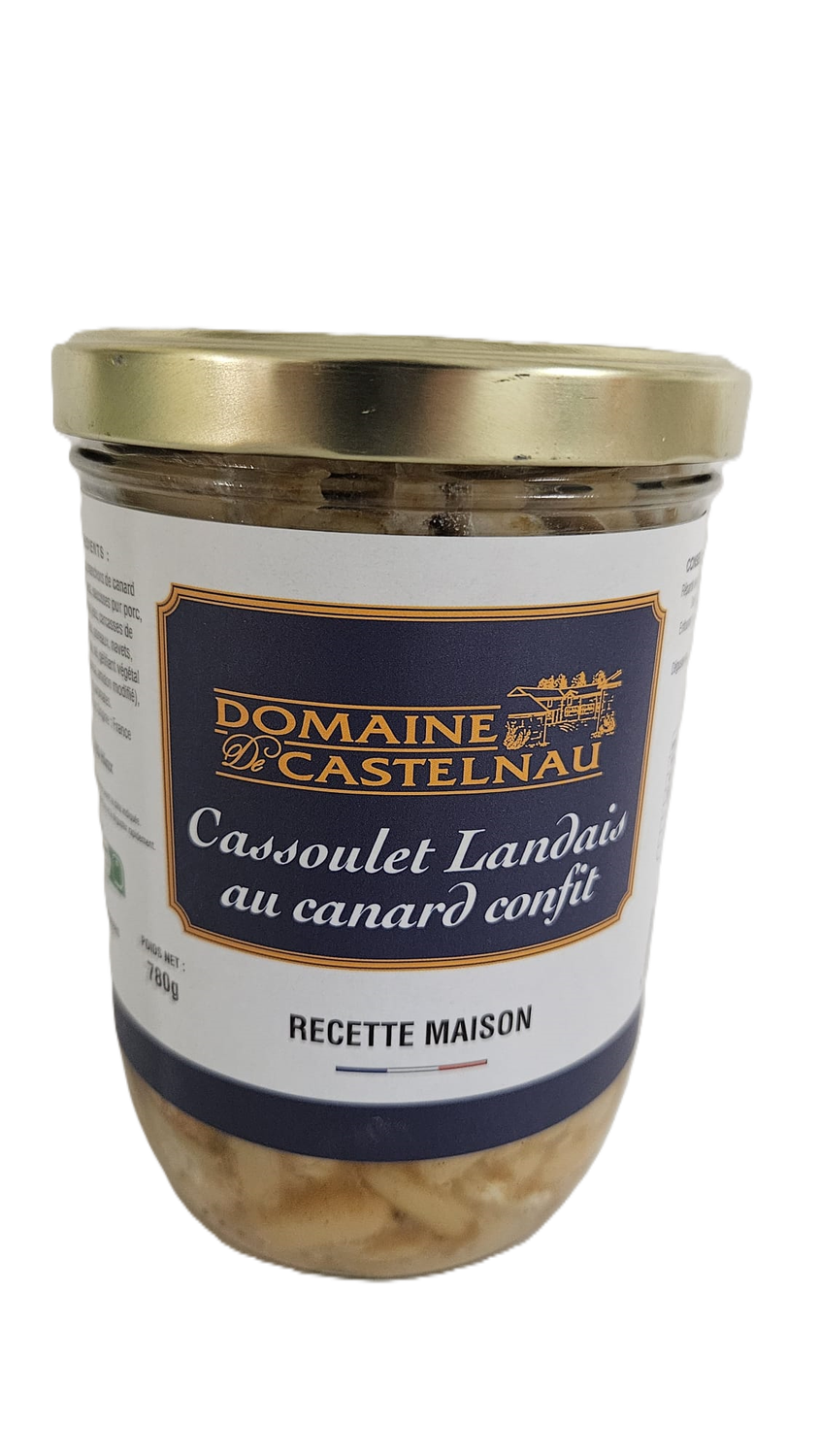 Bocal Cassoulet Landais au canard confit -780g