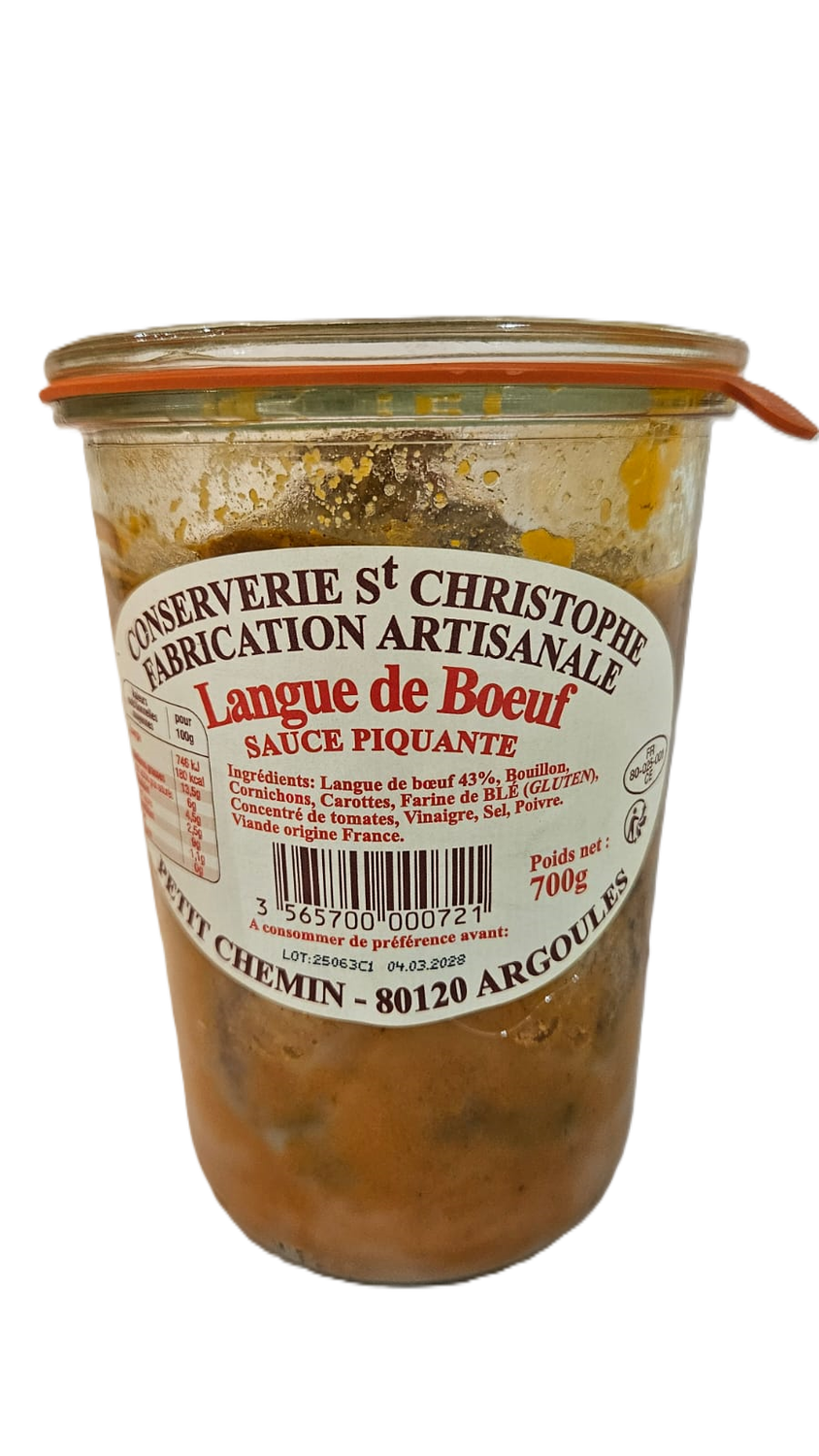 Langue de bœuf sauce piquante -700g
