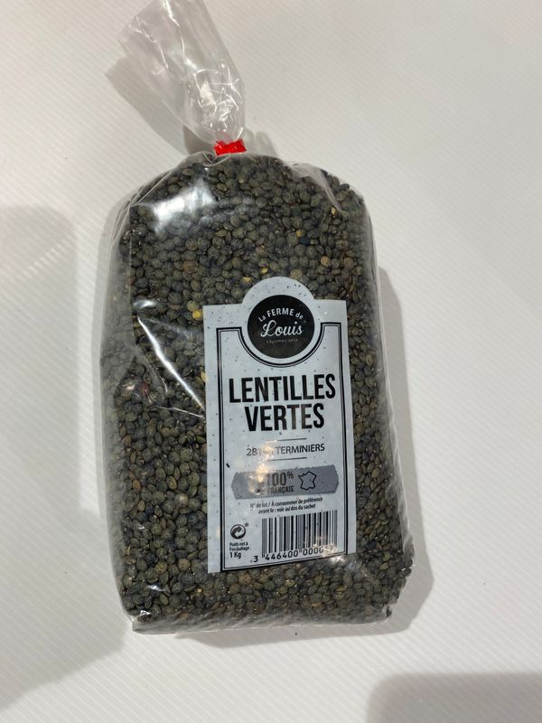 Lentilles vertes La Ferme de Louis - 1 Kg