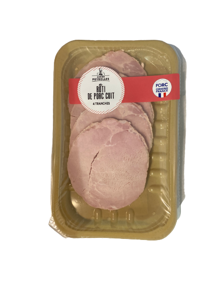 Roti de porc cuit - 4 tranches "Adrien Peyrolles"