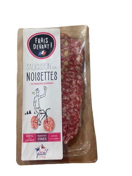 Saucisson aux noisettes Saucisson aux noisettes "Frais devant" - 16 tranches environ