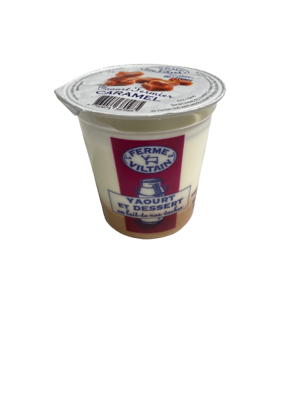 Yaourt et dessert au lait de vache Caramel "La Ferme Viltain"
