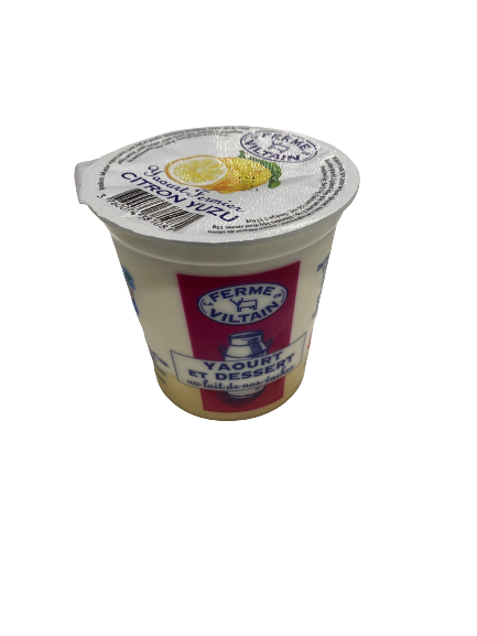 Yaourt et dessert au lait de vache Citron Yuzu "La ferme de Viltain"
