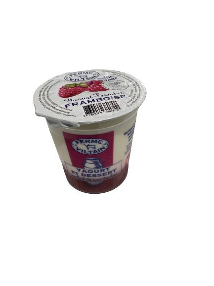 Yaourt et dessert au lait de vache Framboise "La Ferme de Viltain"